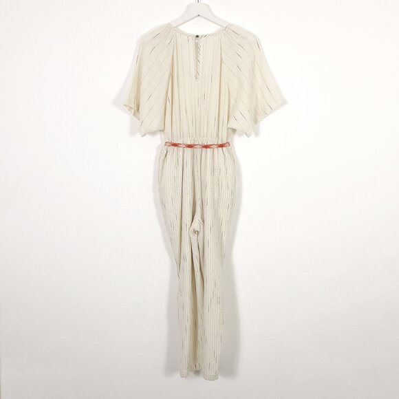 Feather Bone by Anthropologie Cream Boho Jumpsuit - Picture 7 of 10